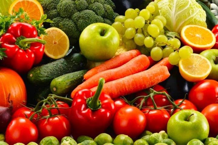 Las frutas y verduras, fuentes de silicio orgánico.