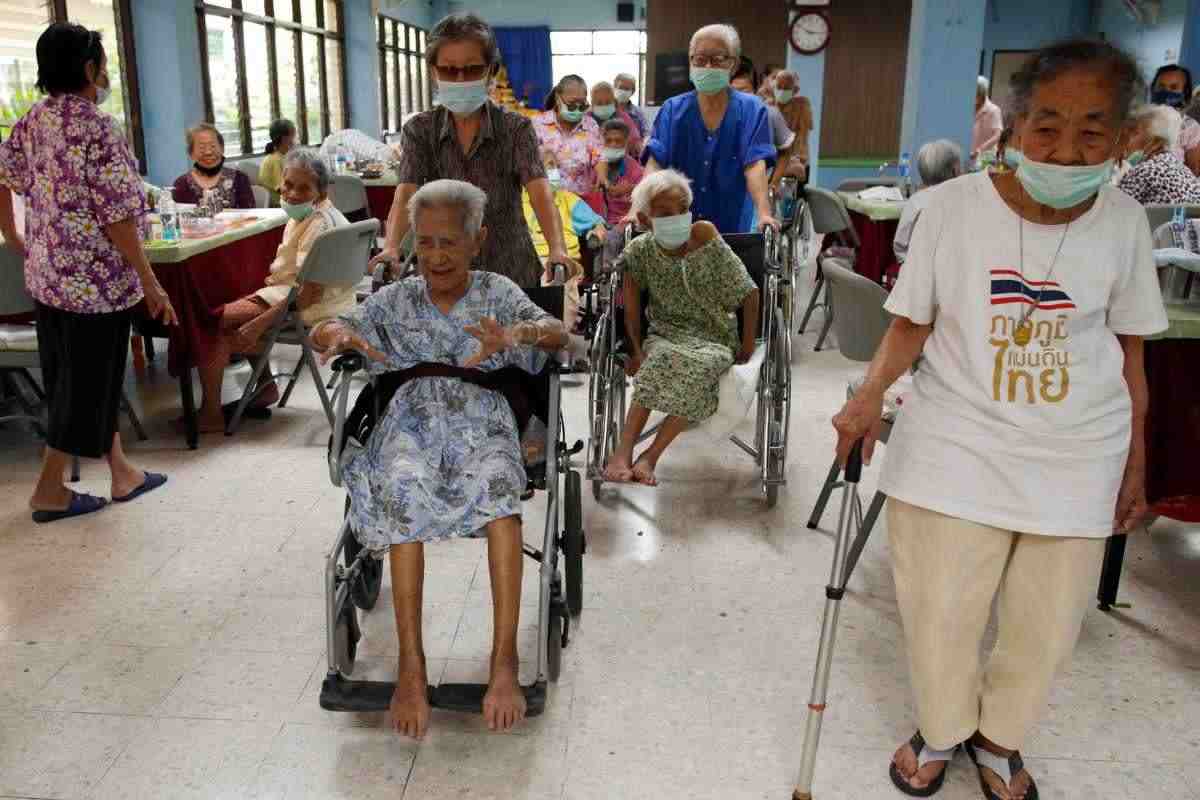 Ancianos en el hospital