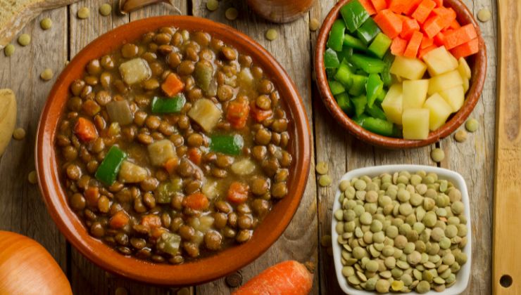 legumbres lentejas estofadas light receta ingredientes