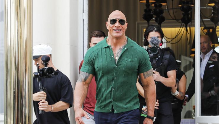 'The Rock' en la grabación de uno de los episodios de 'Ballers'.