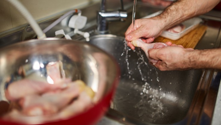 pollo cocinar manipulas lavar riesgos salud