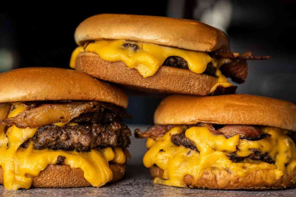 Una smash burger de Estados Unidos