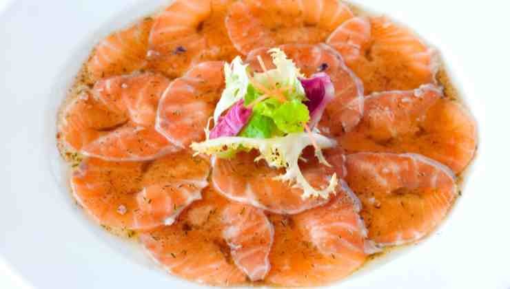 salmon carpaccio
