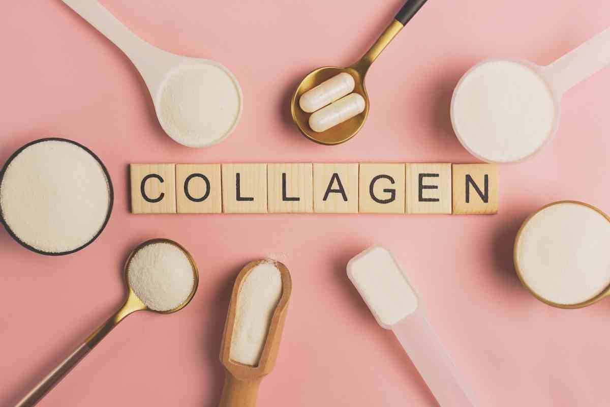 escrita collagen con objetos de trucos y pastillas