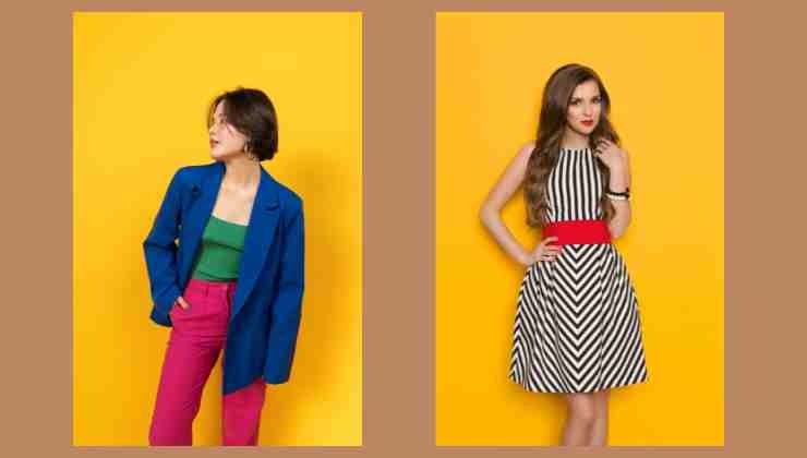 mujeres con vestidos