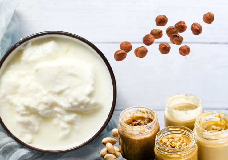 semillas de yogur mantequilla de avellana