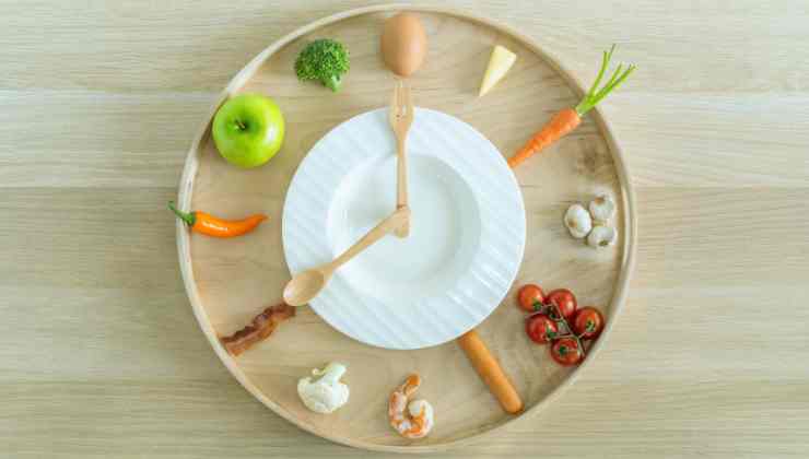 piatto con alimenti