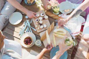 pic nic con spuntini
