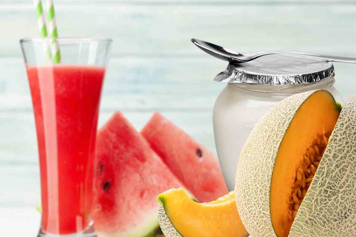 smoothie anguria melone yogurt