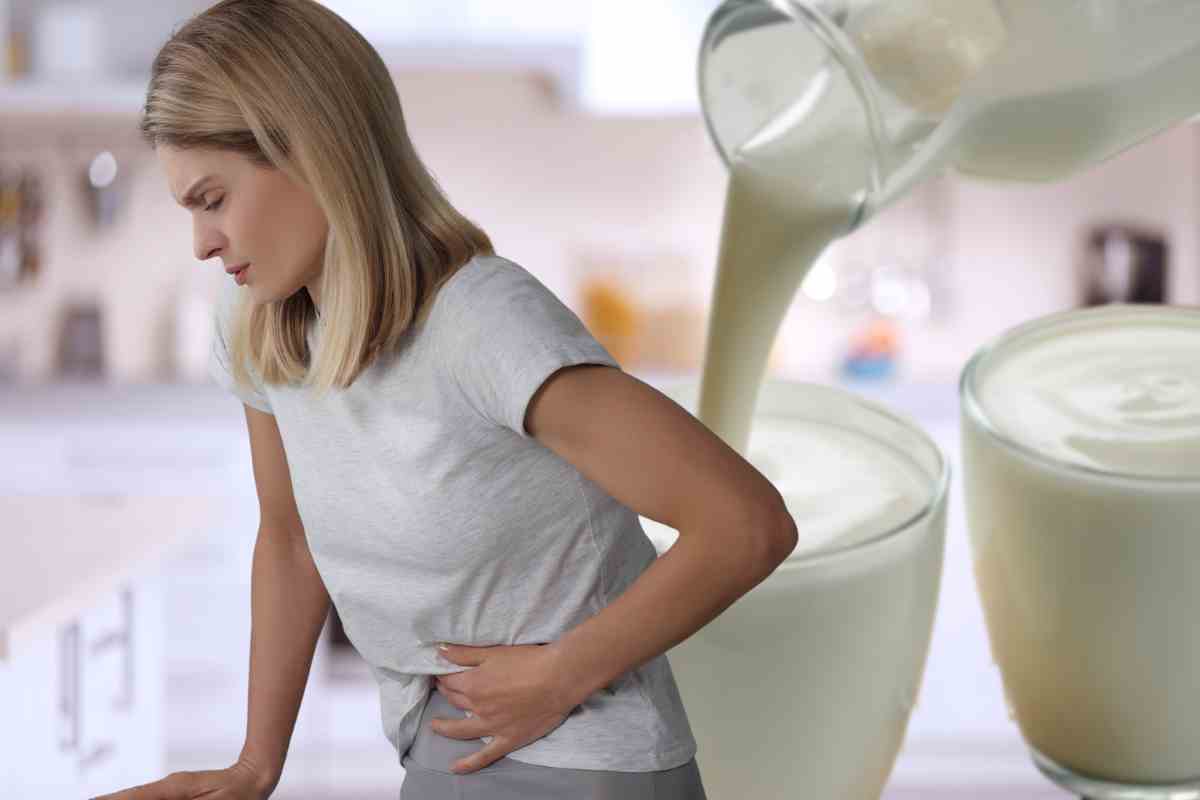 persona che sta male per il lattosio