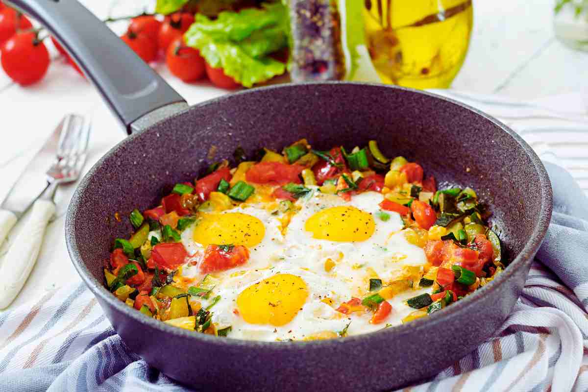 uova al forno con verdure