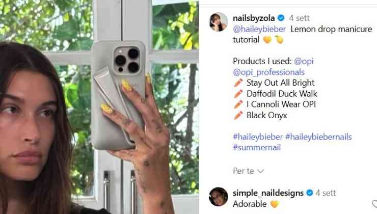 post IG foto hailey bieber