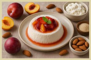 flan di frutta e ricotta