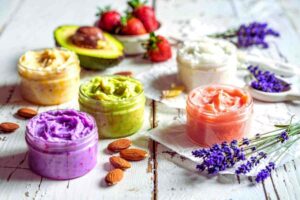 exfoliantes y frutas