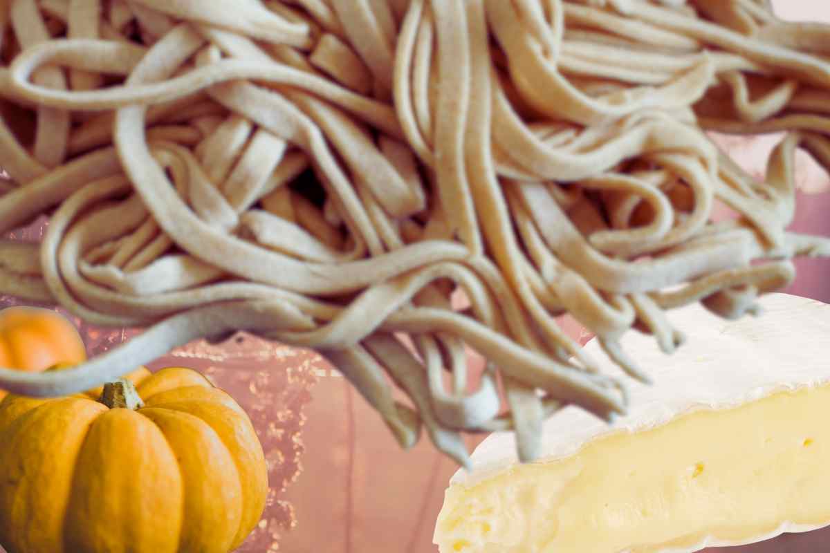 tagliolini zucca e formaggio
