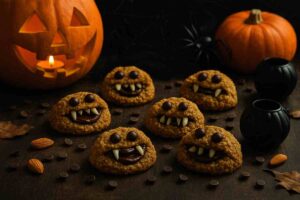 biscotti halloween avena e noci