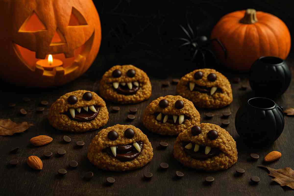 biscotti halloween avena e noci