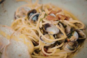 espaguetis con almejas